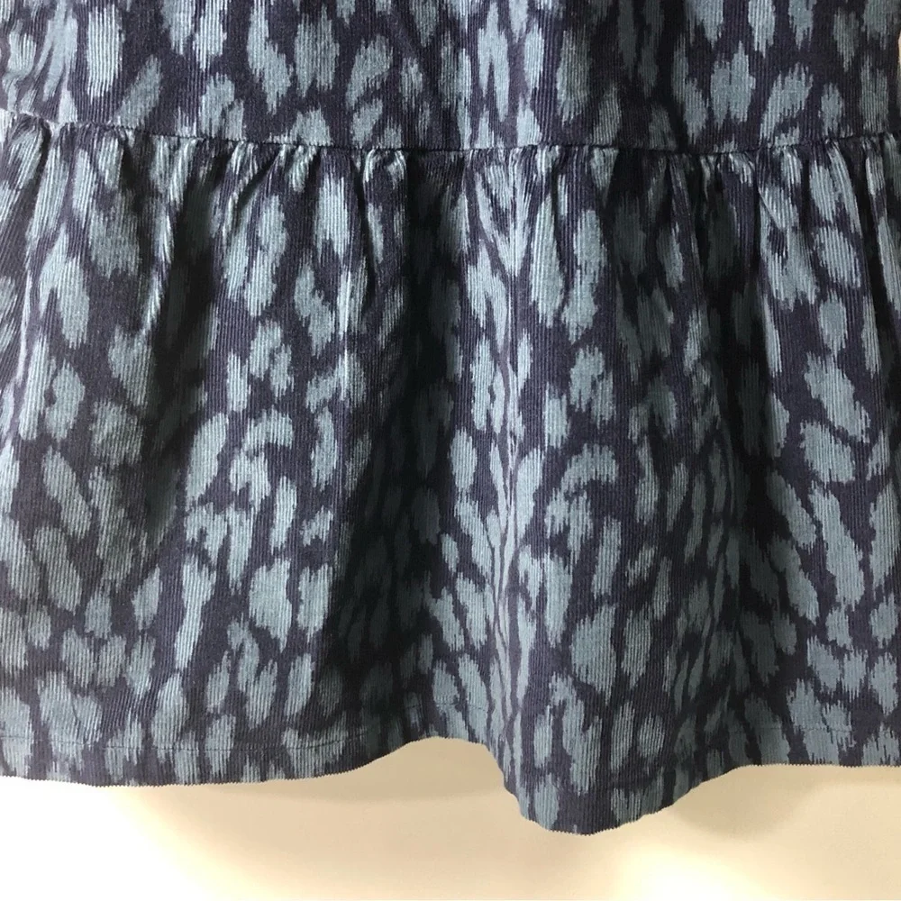 NEW WITH TAGS Baby Gap Girls Blue & Gray Corduroy Long Sleeve Dress Size 4